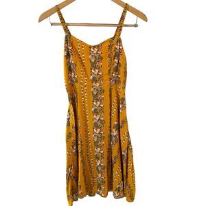Old Navy Cami Summer Dress Sleeveless Size XS Floral Smocked Back Bohemian Indie